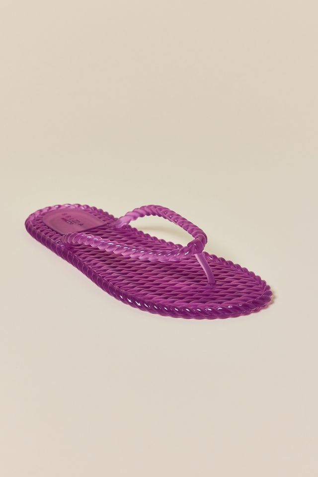 Brizza Arezzo Rope Walk Jelly Flip Flop Sandals #2