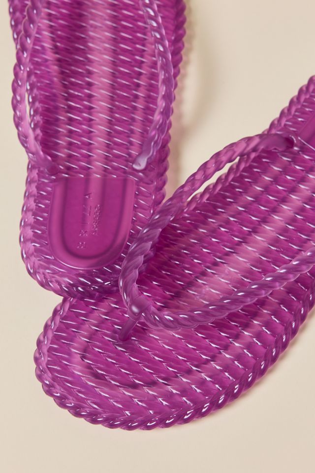 Brizza Arezzo Rope Walk Jelly Flip Flop Sandals #3