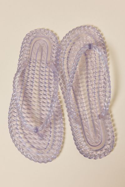 Brizza Arezzo Rope Walk Jelly Flip Flop Sandals
