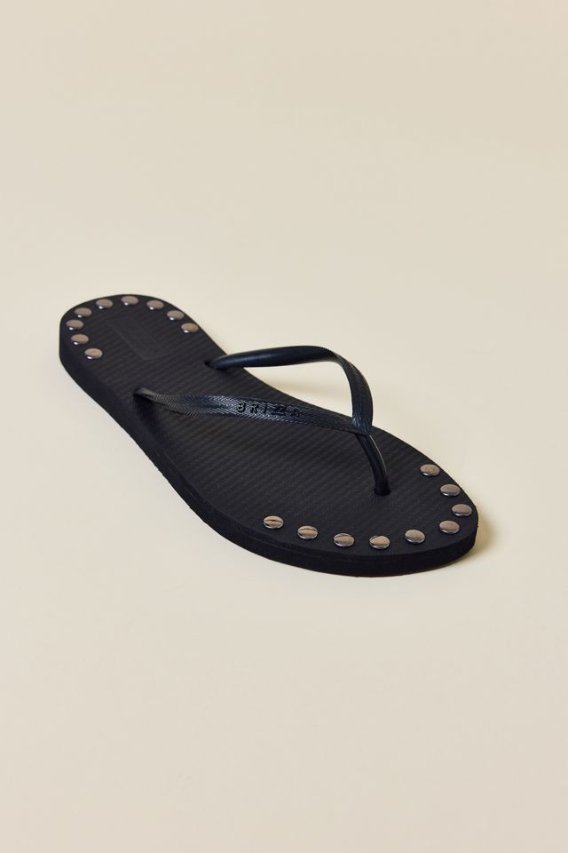Brizza Arezzo Studded Thong Sandals #4