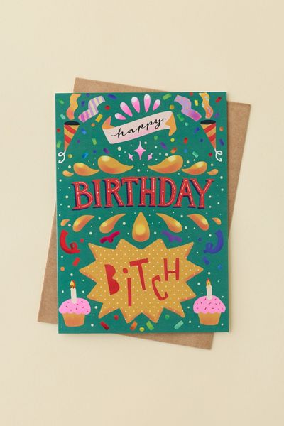 Sleazy Greetings Bold Confetti Birthday Card
