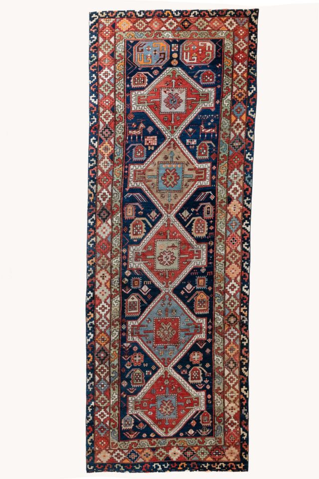 District Loom Vintage Runner Rug 375 #2