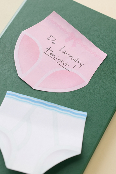 Fred & Friends Unmentionables Undie Shaped Sticky Notepad Set