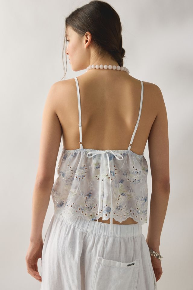 Daisy Street Petal Eyelet Lace Babydoll Cami #1