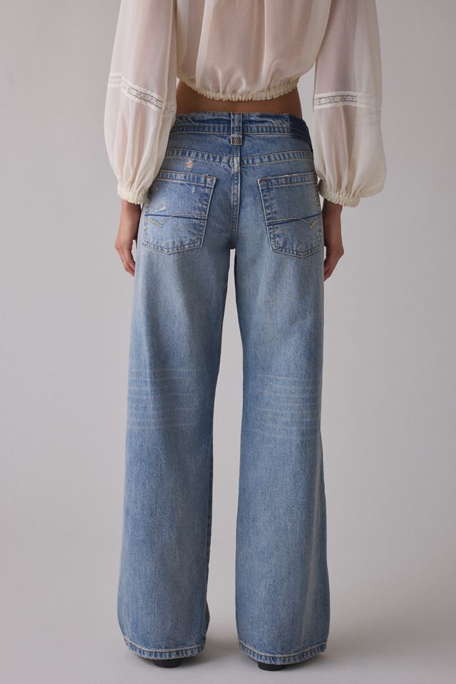BDG Kayla Rip + Repair Embellished Low-Rise Jeans #5