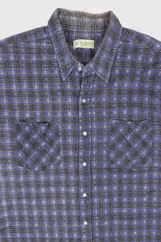 Vintage Snap Button Flannel Shirt #1