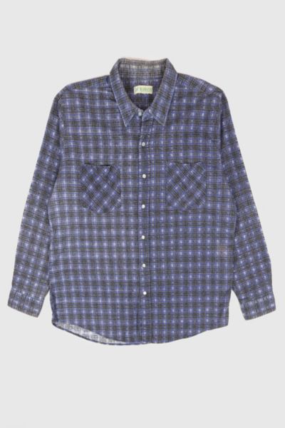 Vintage Snap Button Flannel Shirt