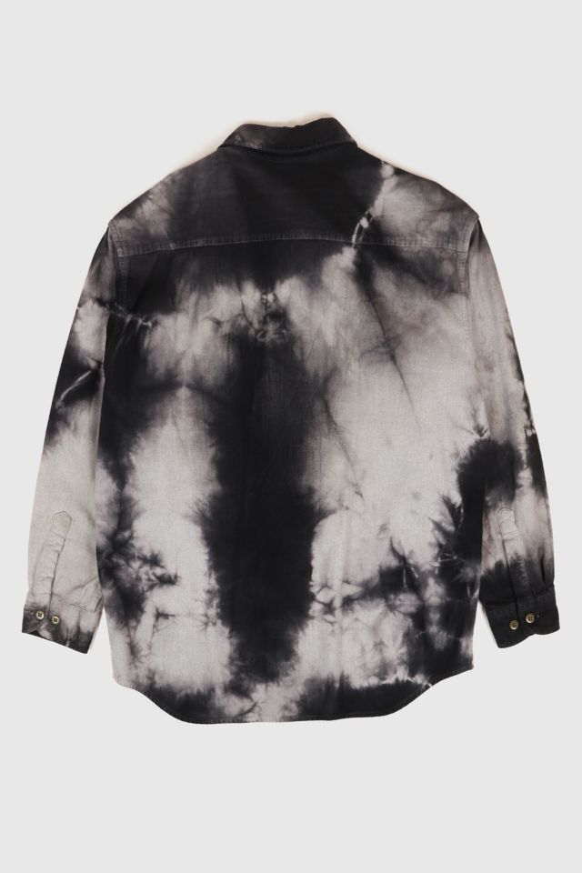 Vintage Dyed Flannel Button-Down Shirt #1