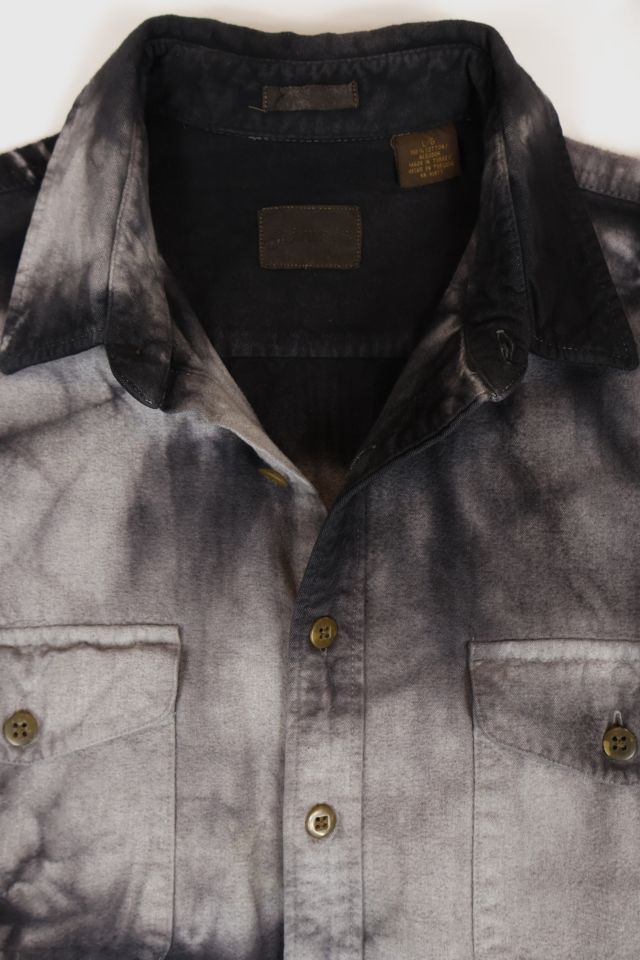 Vintage Dyed Flannel Button-Down Shirt #3