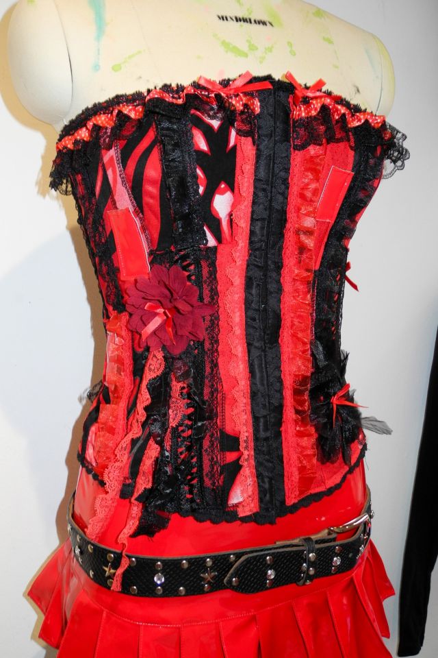 Mindblown Red Flower Corset #2