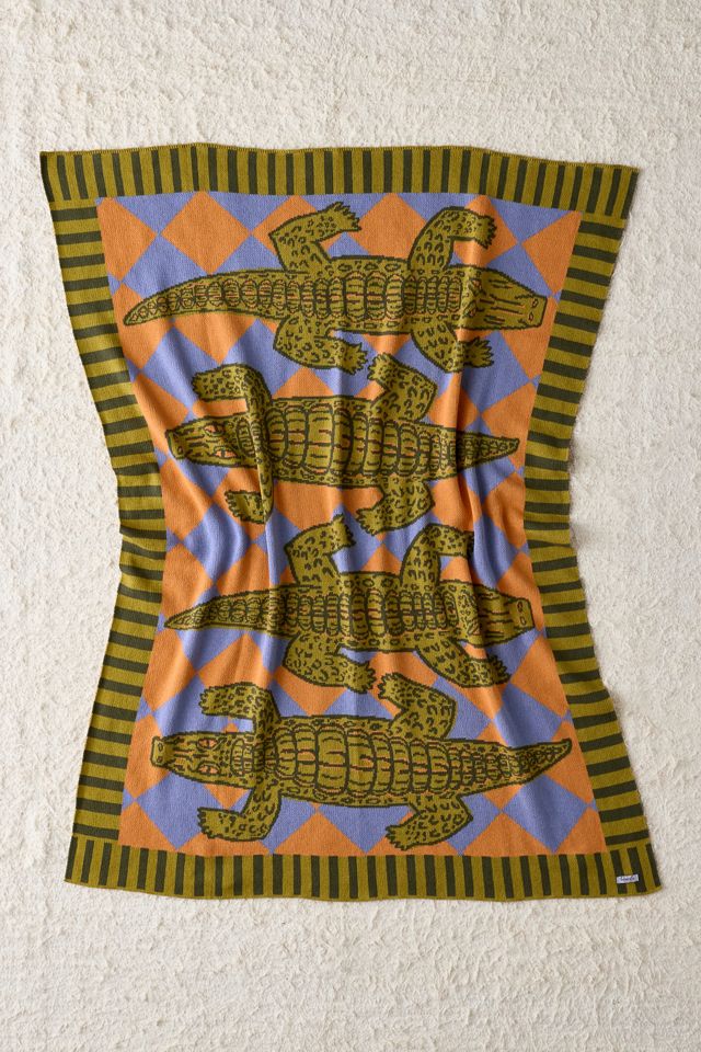 Jeté en tricot Alligator Patio Calhoun & Co. #1
