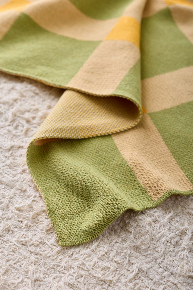 Jeté en tricot à carreaux vichy Calhoun & Co. #2