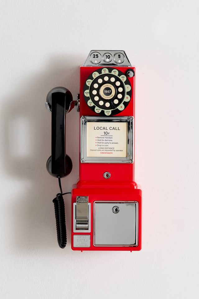 Crosley 1950s Payphone Wall-Mounted Home Phone #1
