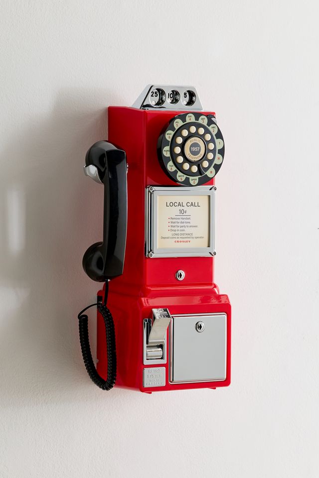 Crosley 1950s Payphone Wall-Mounted Home Phone #2