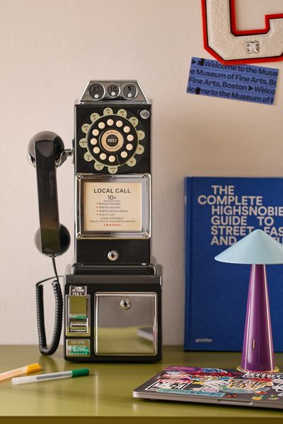Crosley 1950s Payphone Wall-Mounted Home Phone