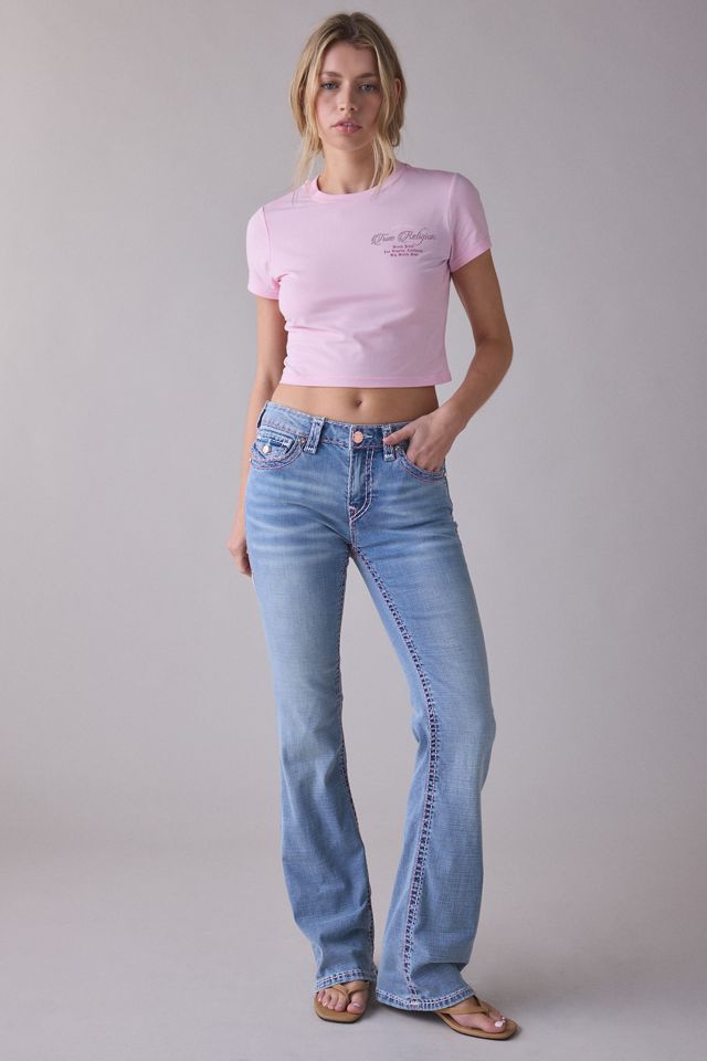True Religion Crystal Graphic Baby Tee #4