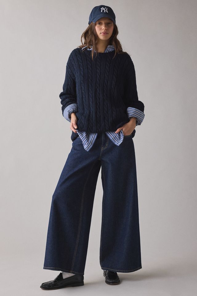 Vintage By UO Oversized Cable Knit Sweater #3