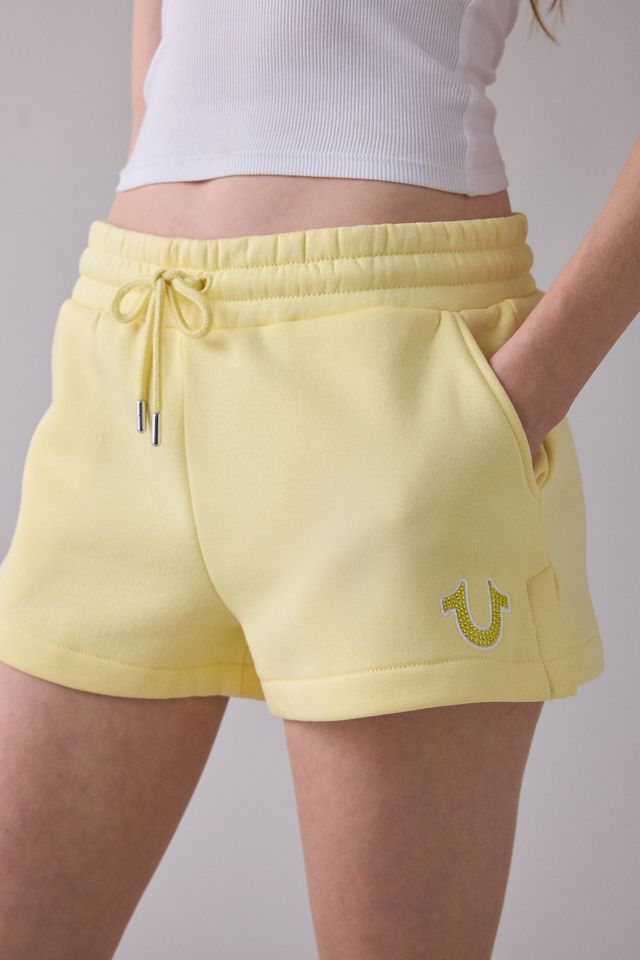 Short de détente brodé de cristaux True Religion #1