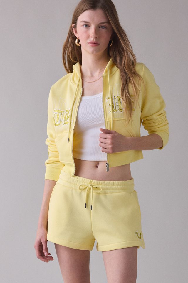 Short de détente brodé de cristaux True Religion #4