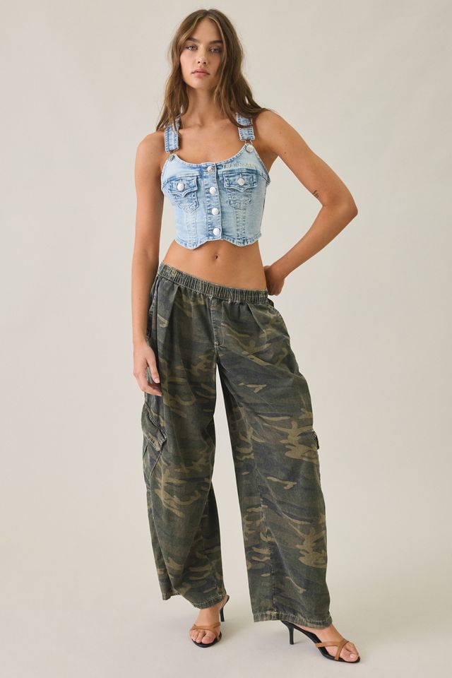 True Religion Overall Denim Corset Top #1