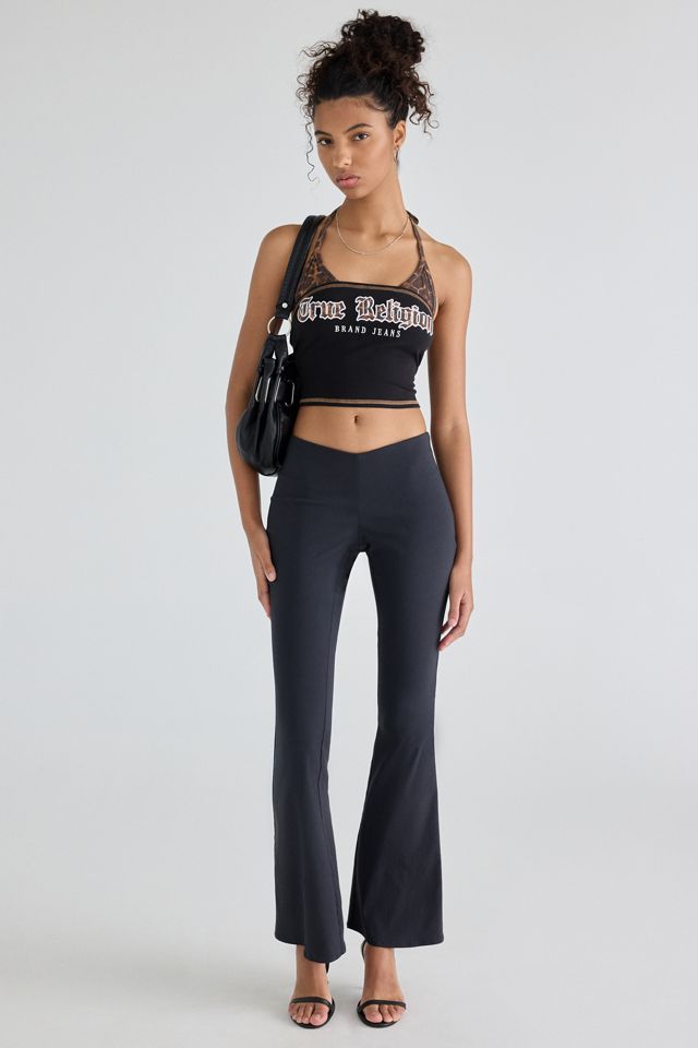 True Religion Printed Layered Halter Neck Bandeau Top #1