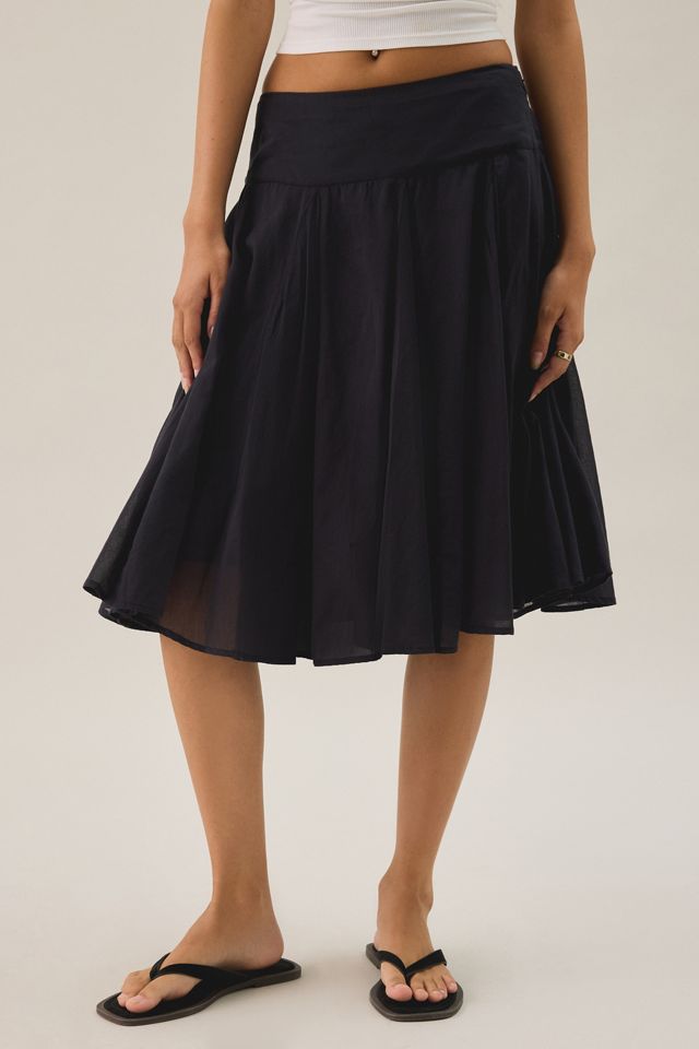 BDG Olga Plaid Low-Rise Tiered Maxi Skirt #1