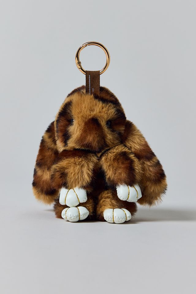 Leopard Bunny Plushie Keychain #1