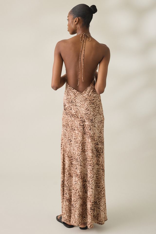 Bardot Lizbeth Mesh Halter Neck Maxi Dress #3