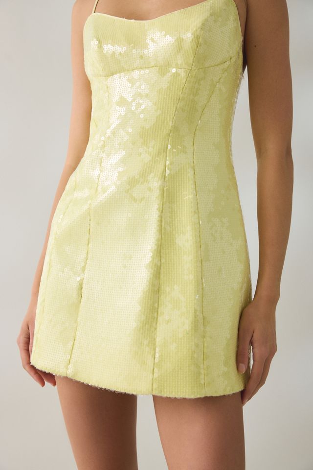Bardot Hourglass Sequin Seamed Mini Dress #4