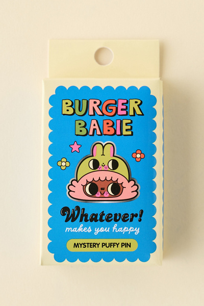 Whatever! Makes You Happy Burger Babie Blind Box Puffy Pin