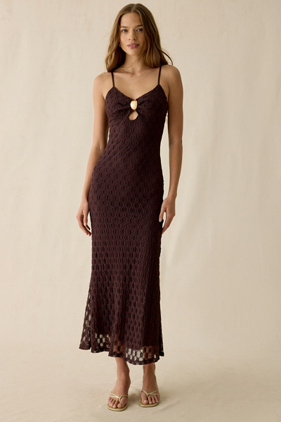 bardot kristen lace dress Bardot Tie Front Mini Bodycon Dress In Black Crochet Lace | EGO US