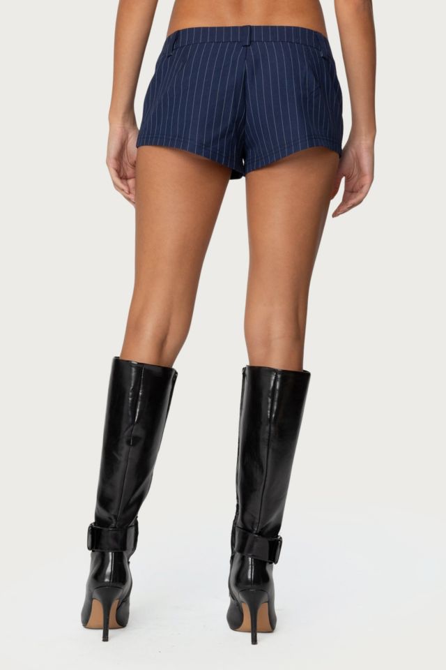 Edikted Harrison Pinstripe Micro Shorts #3