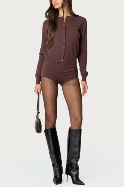 Edikted Ashlin Knit Micro Shorts