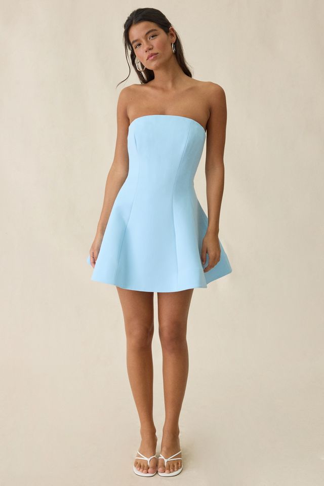 Bardot Karoline Hourglass Seamed Strapless Mini Dress #1