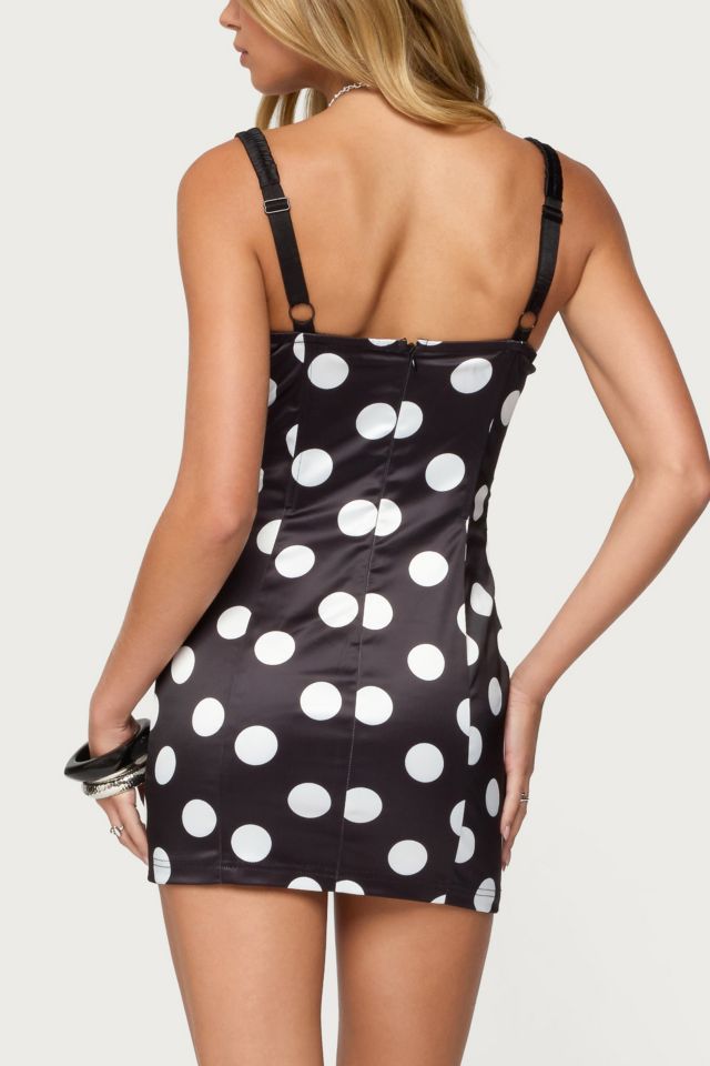Edikted Polka Dot Satin Effect Mini Dress #2