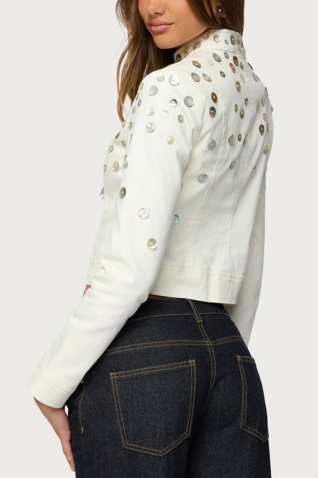 Edikted Elira Iridescent Fitted Jacket #4