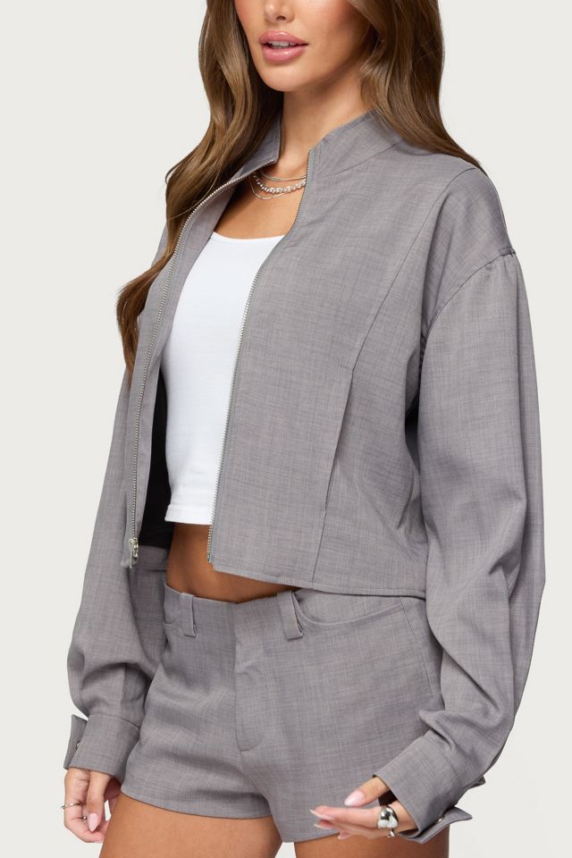 Edikted Roshelle High Neck Jacket #2