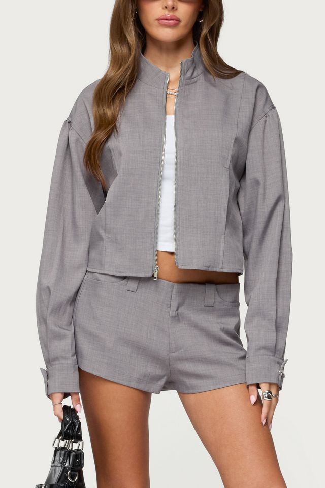 Edikted Roshelle High Neck Jacket #3