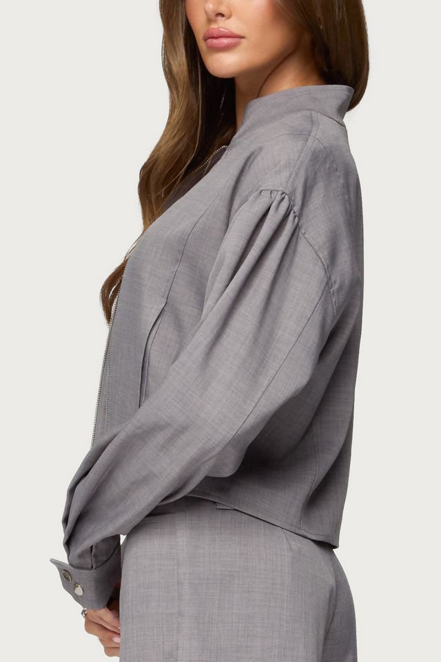 Edikted Roshelle High Neck Jacket #4