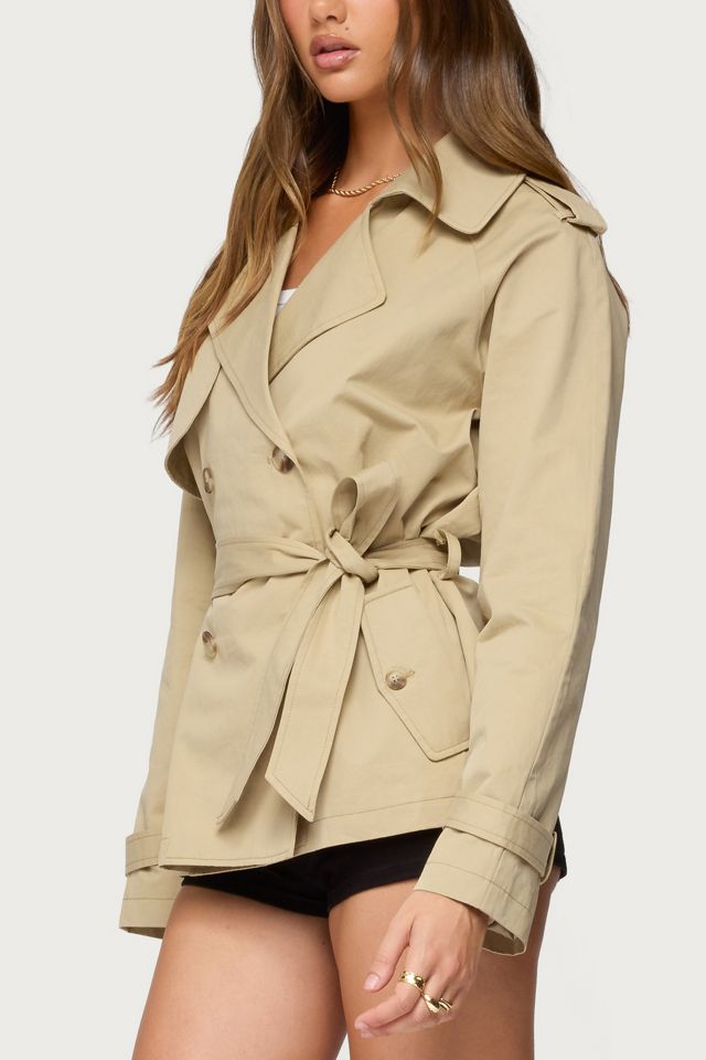 Edikted Tobie Raglan Trench Jacket #2