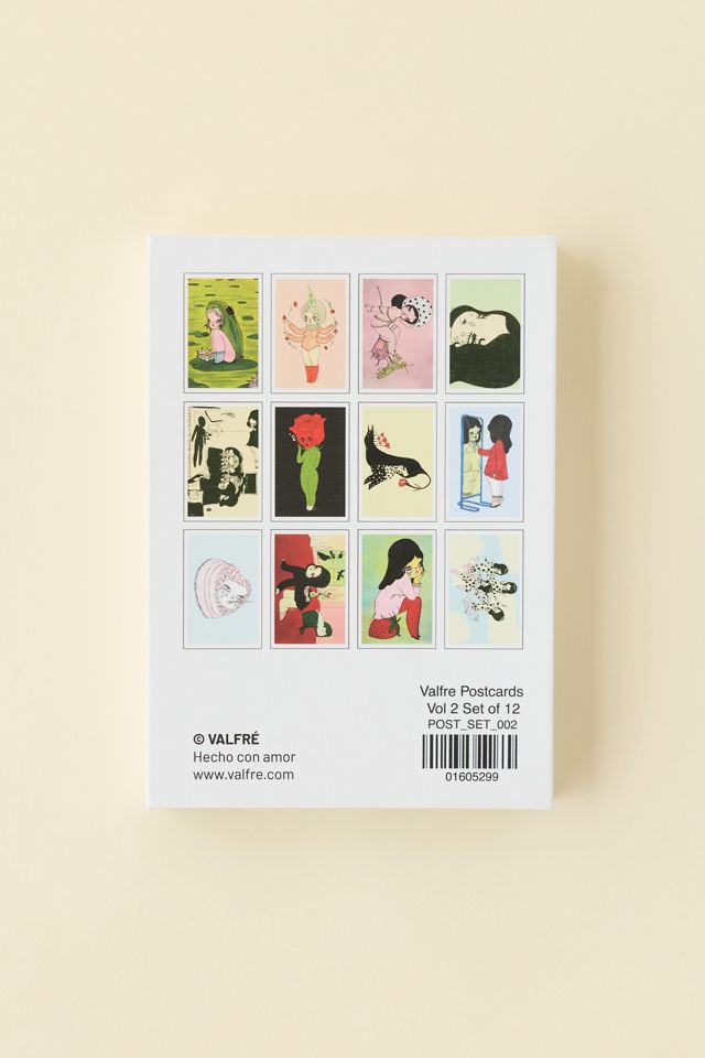 Valfré Illustrated Postcard - Set Of 12 | Urban Outfitters