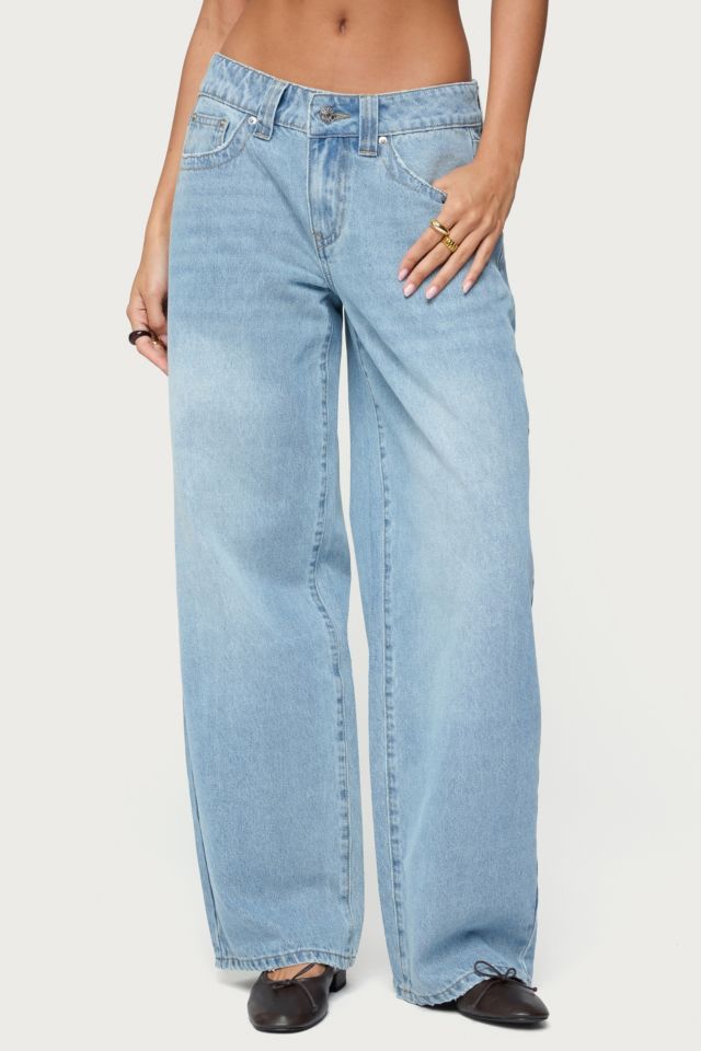 Edikted Rivka Low Rise Straight Leg Jeans #1