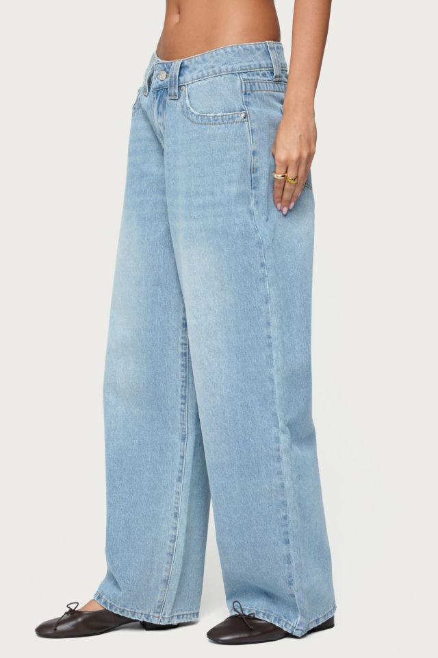Edikted Rivka Low Rise Straight Leg Jeans #3