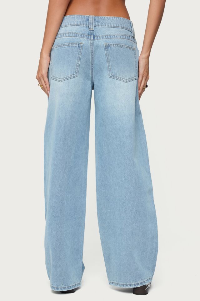 Edikted Rivka Low Rise Straight Leg Jeans #4