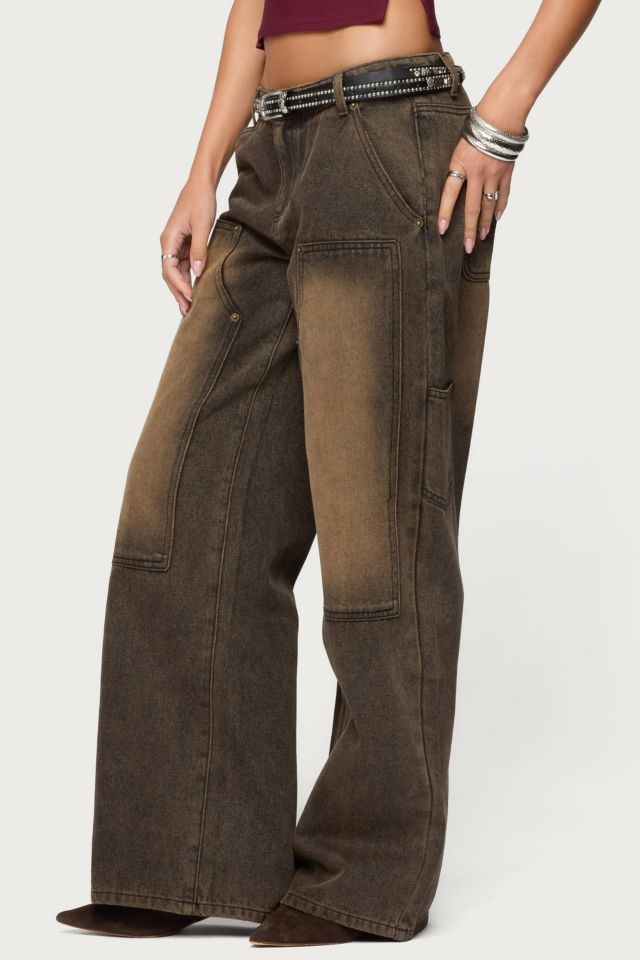 Edikted Ayla Low Rise Carpenter Jeans #2