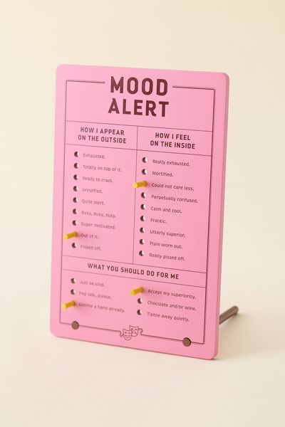 Knock Knock Mood Alert Desktop Pegboard