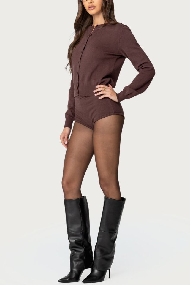 Edikted Ashlin Button Up Knit Cardigan #1