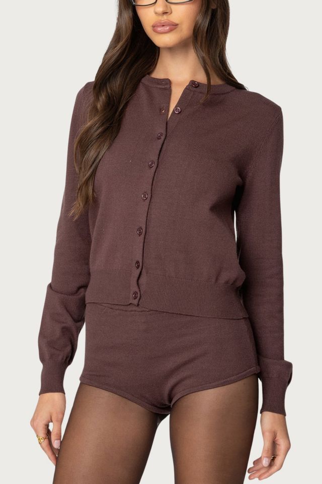 Edikted Ashlin Button Up Knit Cardigan #2