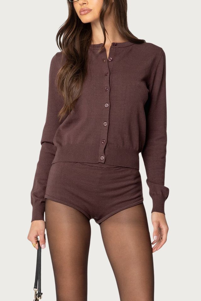 Edikted Ashlin Button Up Knit Cardigan #3