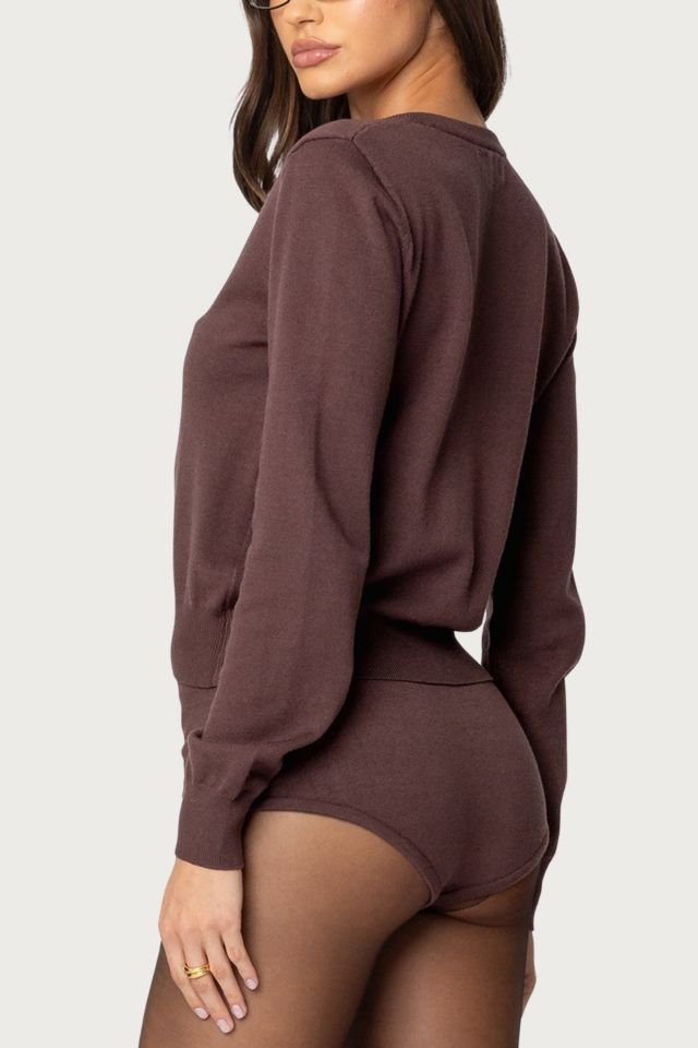 Edikted Ashlin Button Up Knit Cardigan #4